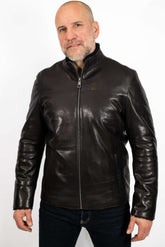 Men's leather coat Valery